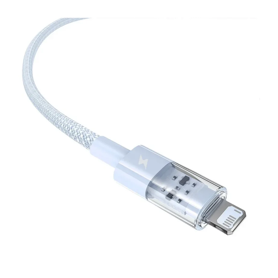 Baseus Gem P10373003311-00 1 m sinine nailonist USB-A–Lightning 2,4 A kiirlaadimiskaabel Apple’i seadmetele – 3