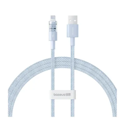Baseus Gem P10373003311-00 1 m sinine nailonist USB-A–Lightning 2,4 A kiirlaadimiskaabel Apple'i seadmetele