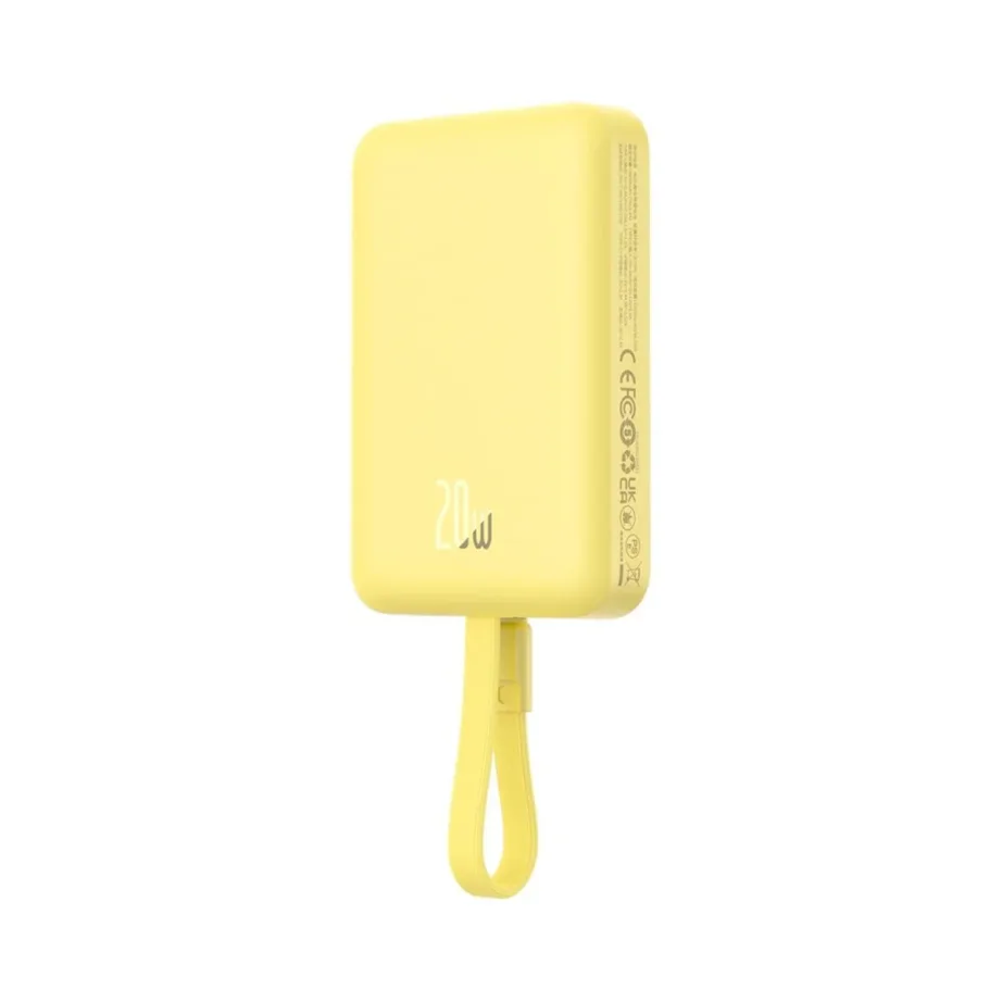 Baseus Magnetic Mini P10022109Y23-00 10000mAh 20W MagSafe kollane juhtmevaba akupank Lightning- ja USB-C laadimisega – 2