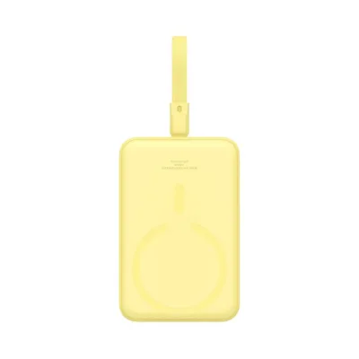 Baseus Magnetic Mini P10022109Y23-00 10000mAh 20W MagSafe kollane juhtmevaba akupank Lightning- ja USB-C laadimisega