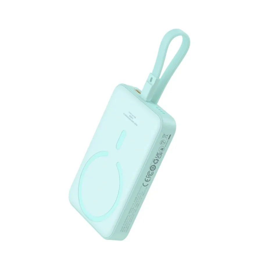 Baseus P10022109333-00 10 000 mAh 20W sinine MagSafe juhtmevaba akupank USB-C/Lightning kaabliga – 4