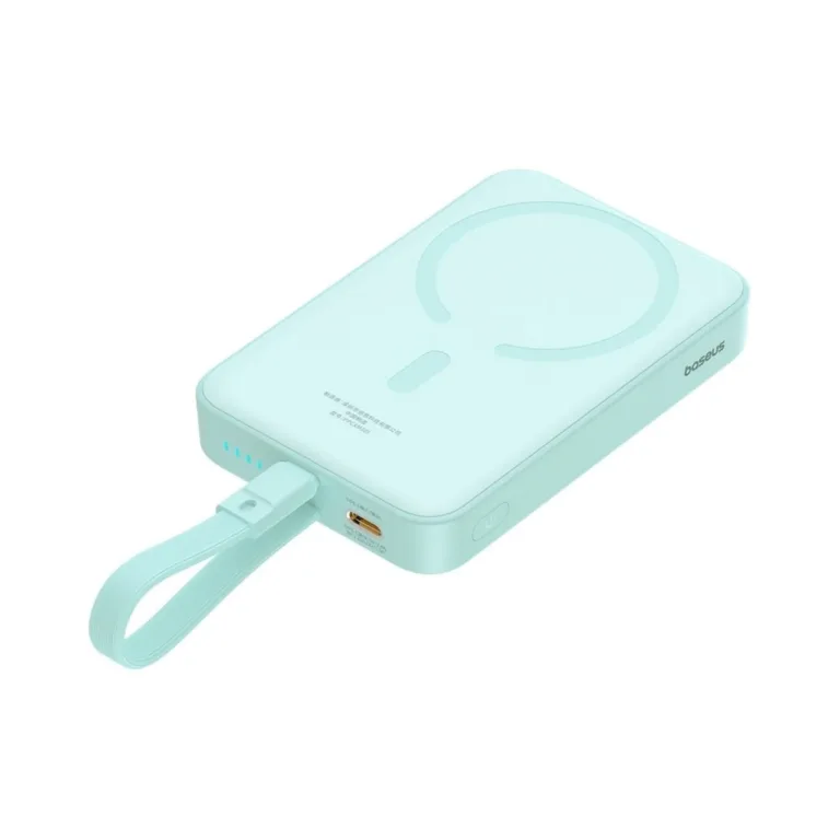 Baseus P10022109333-00 10 000 mAh 20W sinine MagSafe juhtmevaba akupank USB-C/Lightning kaabliga