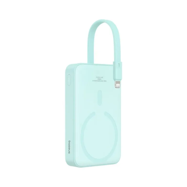 Baseus P10022109333-00 10 000 mAh 20W sinine MagSafe juhtmevaba akupank USB-C/Lightning kaabliga