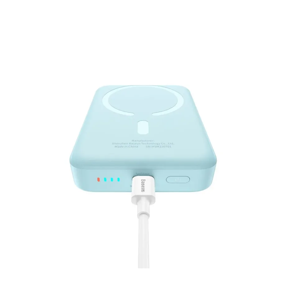 Baseus P10059001313-00 10000 mAh sinine MagSafe USB-C ja juhtmevaba akupank 20W – 10