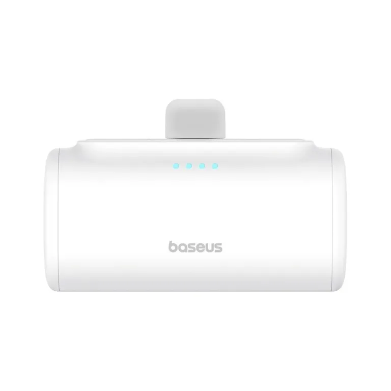 Baseus P10068306213-00 5000mAh valge USB-C kiirlaadimisega 20W powerbank nutiseadmetele (80x40x26 mm)