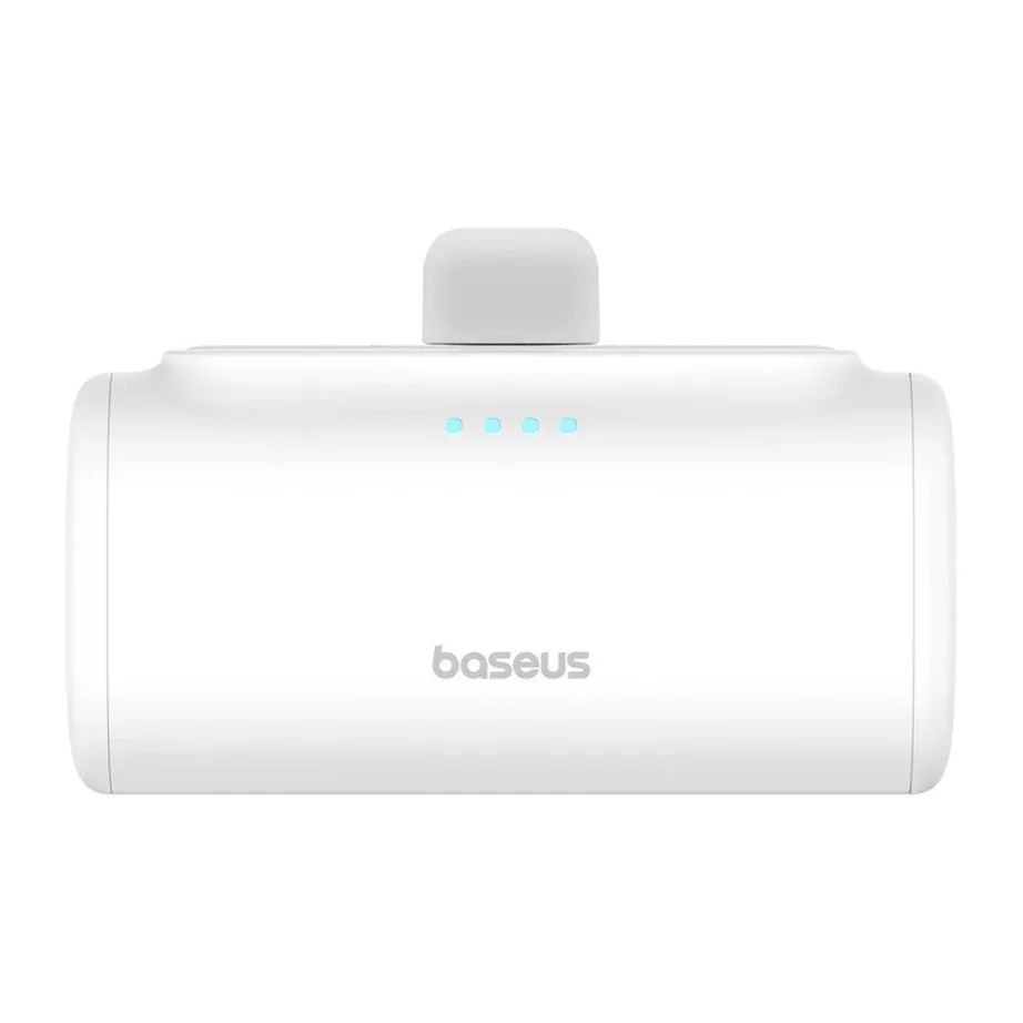 Baseus P10068306213-00 5000mAh valge USB-C kiirlaadimisega 20W powerbank nutiseadmetele (80x40x26 mm)