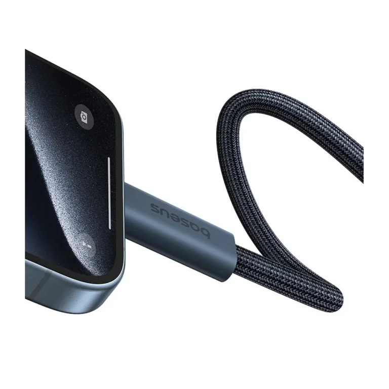 Baseus P10311803111-00 1 m 240 W USB-C–USB-C kaabel, 40Gbps andmeedastus, 8K@60Hz, must, tsingisulam/nailon