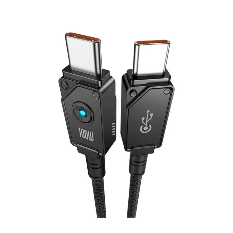 Baseus P10355800111-01 2 m valge USB-C – USB-C aramiidkaabel 100W kiirlaadimise ja andmeedastusega
