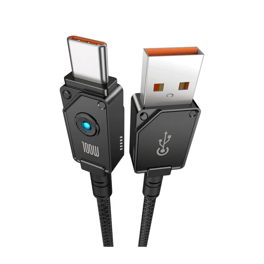 Baseus P10355801111-01 2 m USB-A – USB-C 100 W aramiidist kiirlaadimiskaabel, must - 2