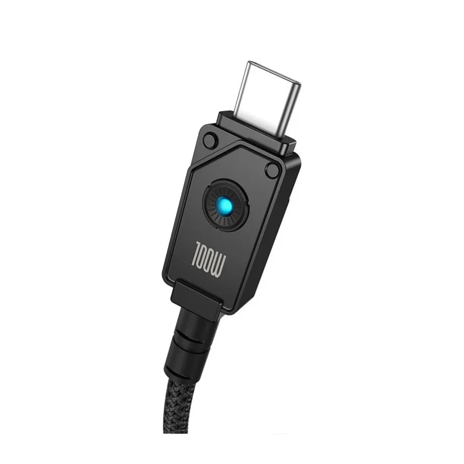 Baseus P10355801111-01 2 m USB-A – USB-C 100 W aramiidist kiirlaadimiskaabel, must - 4