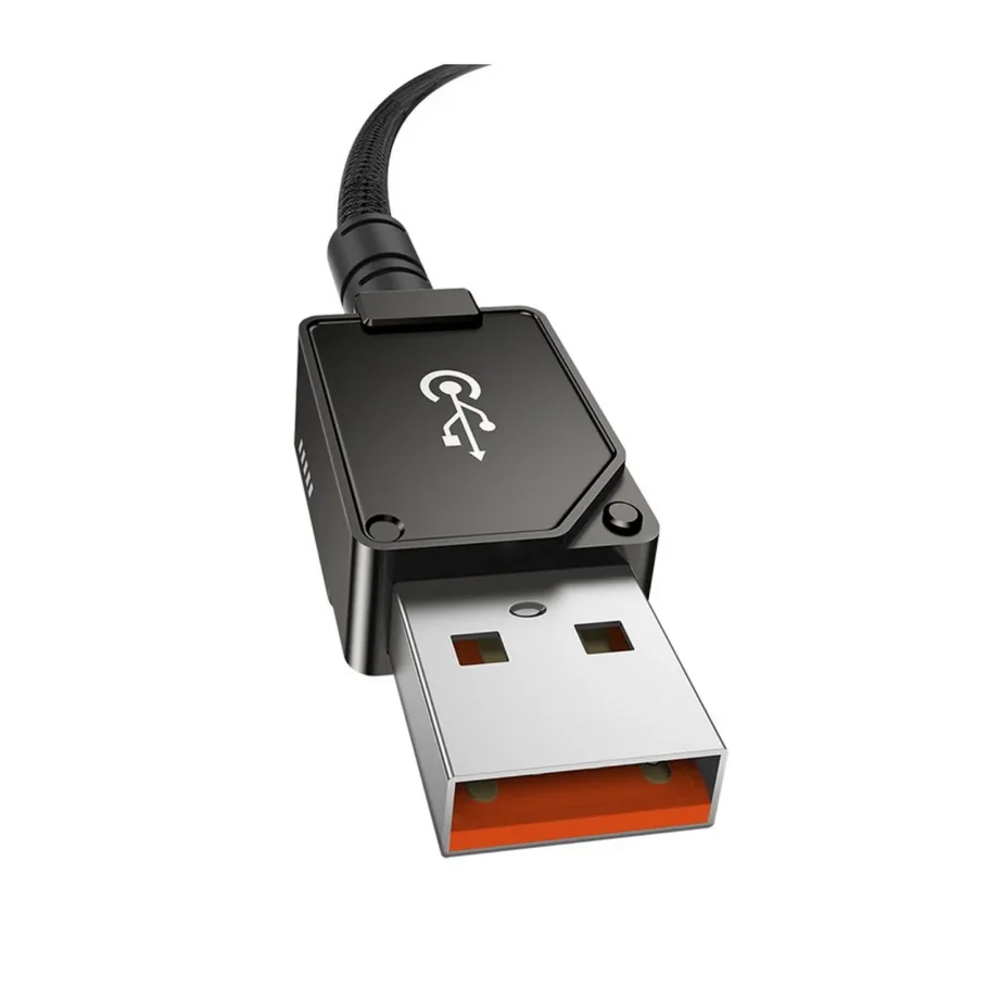 Baseus P10355801111-01 2 m USB-A – USB-C 100 W aramiidist kiirlaadimiskaabel, must - 5