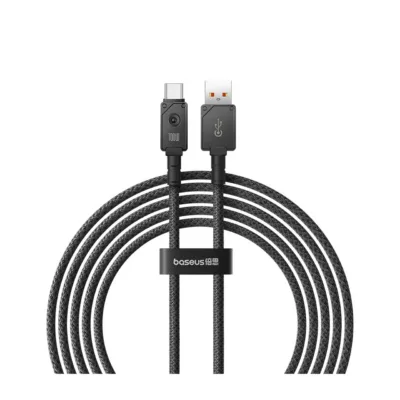 Baseus P10355801111-01 2 m USB-A – USB-C 100 W aramiidist kiirlaadimiskaabel, must