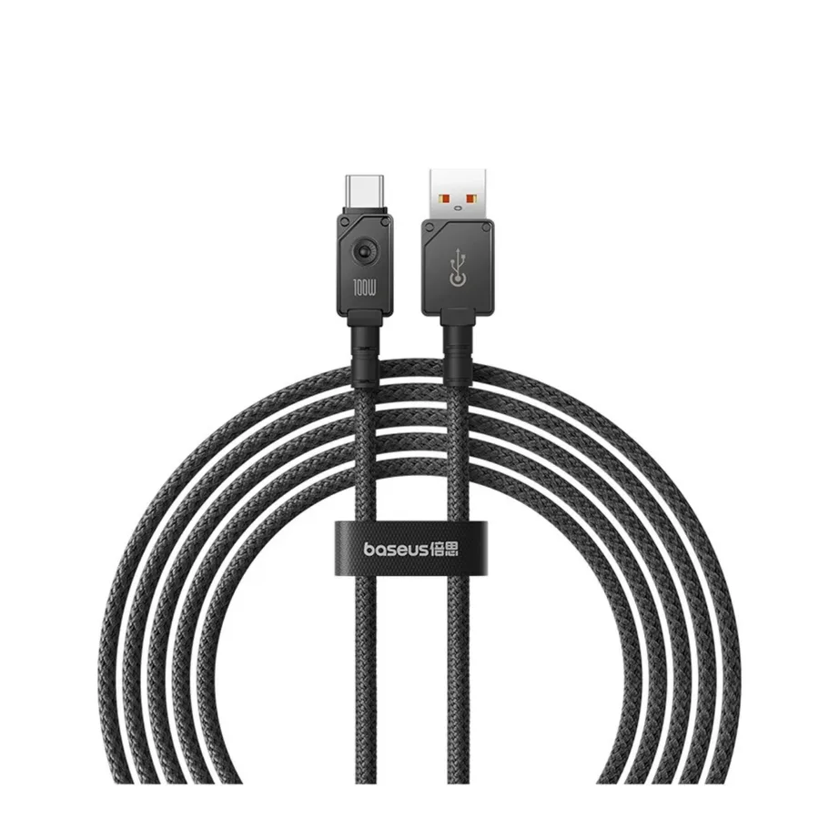 Baseus P10355801111-01 2 m USB-A – USB-C 100 W aramiidist kiirlaadimiskaabel, must