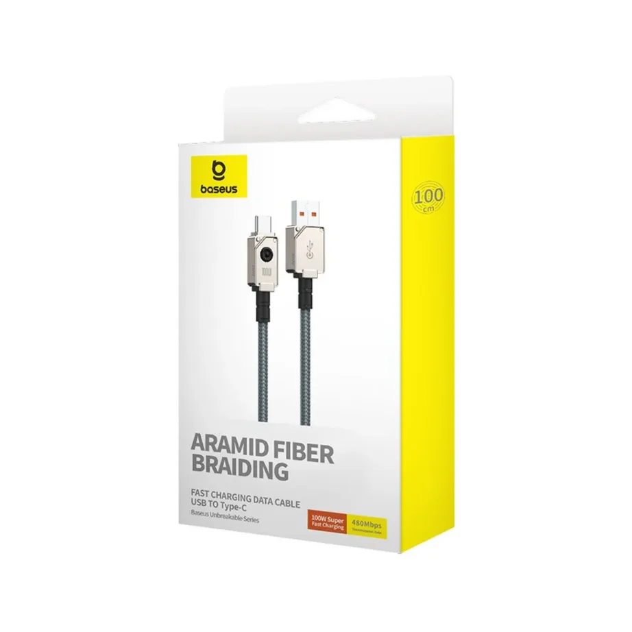Baseus P10355801221-00 1 m must USB-A – USB-C 20 W andmekaabel kiirlaadimiseks ja andmeedastuseks - 7