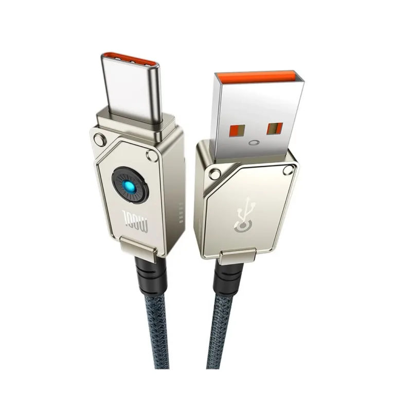 Baseus P10355801221-01 2 m 100 W valge USB-A – USB-C aramiidpunutisega kaabel kiirlaadimiseks ja andmeedastuseks