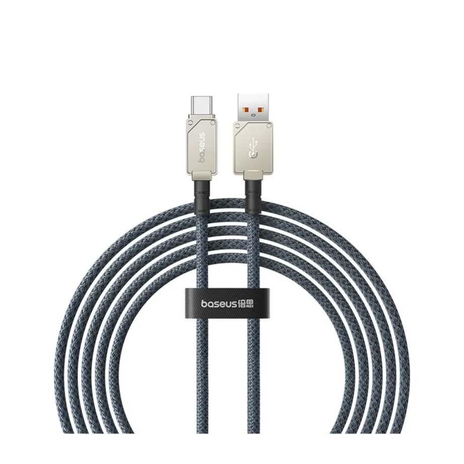 Baseus P10355801221-01 2 m 100 W valge USB-A – USB-C aramiidpunutisega kaabel kiirlaadimiseks ja andmeedastuseks