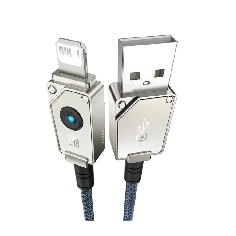 Baseus P10355802221-00 1 m valge USB-A – Lightning kaabel, 2,4 A, 480 Mbit/s, tsingisulam/aramidkiud