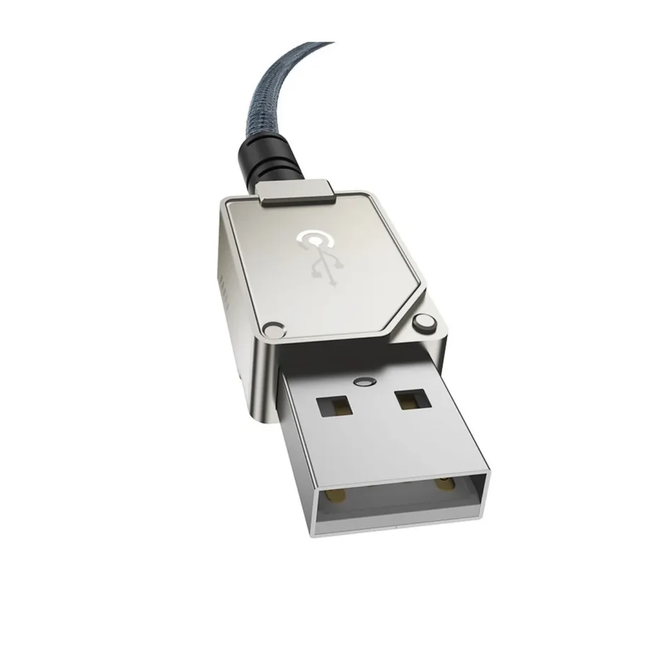 Baseus P10355802221-00 1 m valge USB-A – Lightning kaabel, 2,4 A, 480 Mbit/s, tsingisulam/aramidkiud – 4