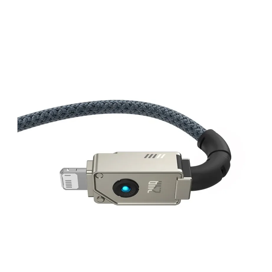 Baseus P10355802221-00 1 m valge USB-A – Lightning kaabel, 2,4 A, 480 Mbit/s, tsingisulam/aramidkiud – 5