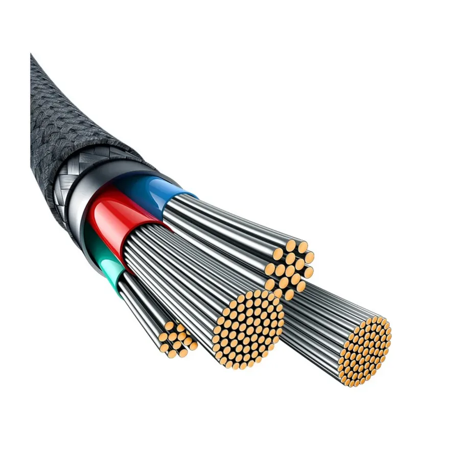 Baseus P10355802221-00 1 m valge USB-A – Lightning kaabel, 2,4 A, 480 Mbit/s, tsingisulam/aramidkiud – 6