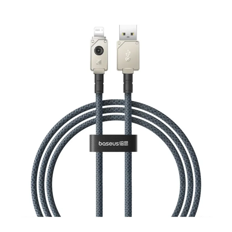 Baseus P10355802221-00 1 m valge USB-A – Lightning kaabel, 2,4 A, 480 Mbit/s, tsingisulam/aramidkiud