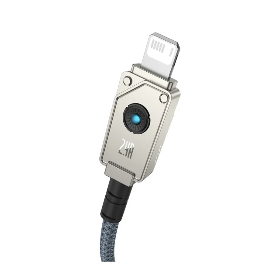 Baseus P10355802221-01 2 m valge USB-A–Lightning aramiidkiust kiirlaadimiskaabel 2,4 A, 480 Mbps - 2