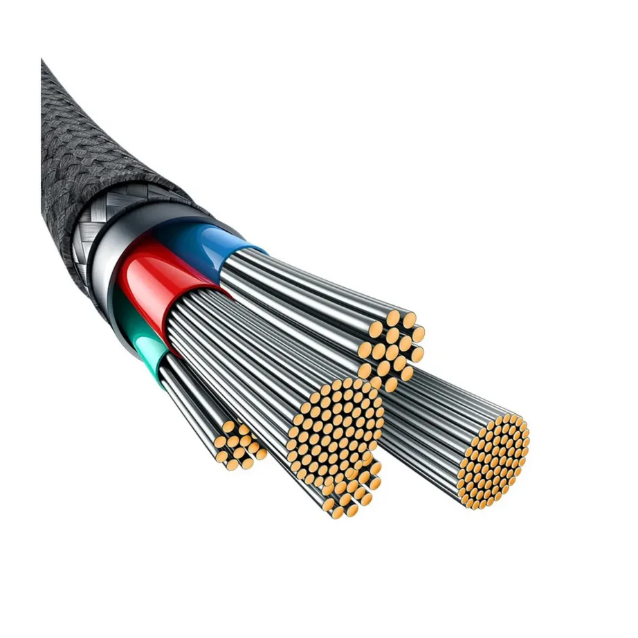 Baseus P10355803111-00 1 m USB-C–Lightning 20W must aramiidist laadimis- ja andmekaabel Apple seadmetele – 6