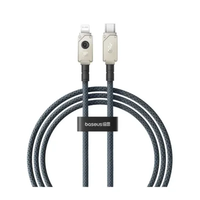 Baseus P10355803221-00 1 m 20 W USB-C–Lightning kiirlaadimiskaabel, valge, tsingisulamist ja aramiidkiust
