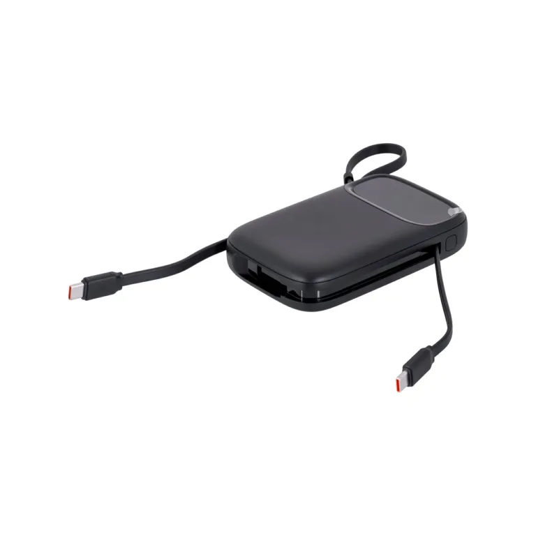 Baseus Qpow 2 P10055008113-00 10000 mAh 30W must LiPo kiirlaadimisega akupank sisseehitatud ekraani ja USB-C/USB-A väljunditega