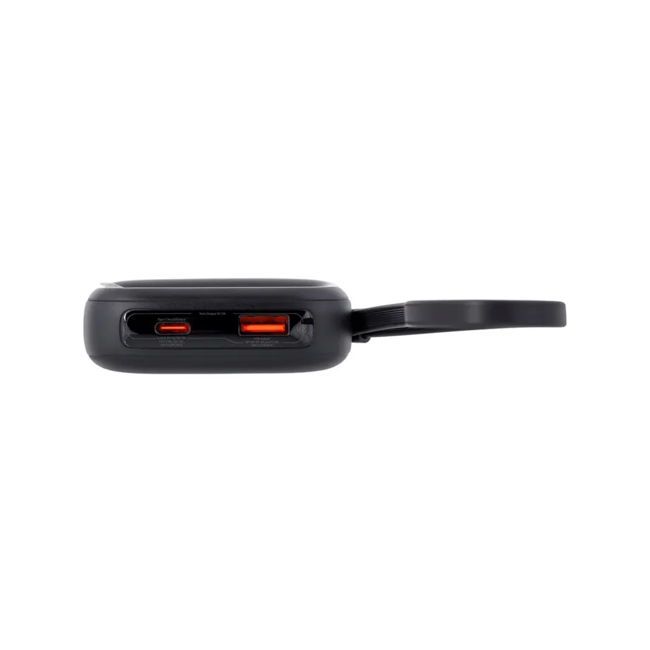 Baseus Qpow 2 P10055008113-00 10000 mAh 30W must LiPo kiirlaadimisega akupank sisseehitatud ekraani ja USB-C/USB-A väljunditega – 6