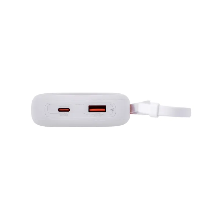 Baseus QPow2 P10055008213-00 10000 mAh 30W valge kiirlaadimisega LiPo akupank USB-C/USB-A, kuni 4 seadmele, digitaalse ekraaniga