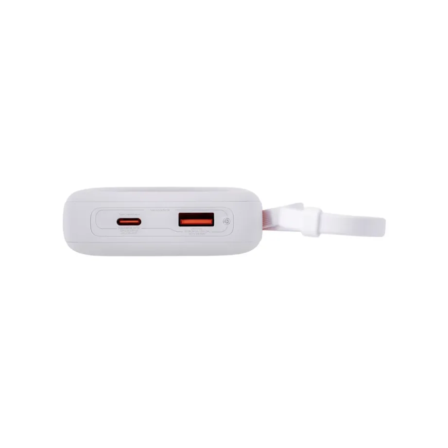 Baseus QPow2 P10055008213-00 10000 mAh 30W valge kiirlaadimisega LiPo akupank USB-C/USB-A, kuni 4 seadmele, digitaalse ekraaniga – 9