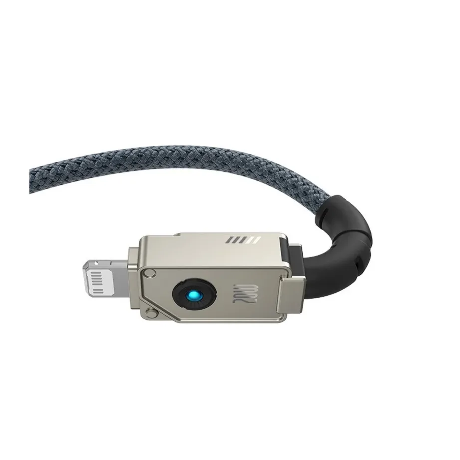 Baseus Unbreakable P10355803221-01 2 m USB-C–Lightning kaabel 20W, must – 2