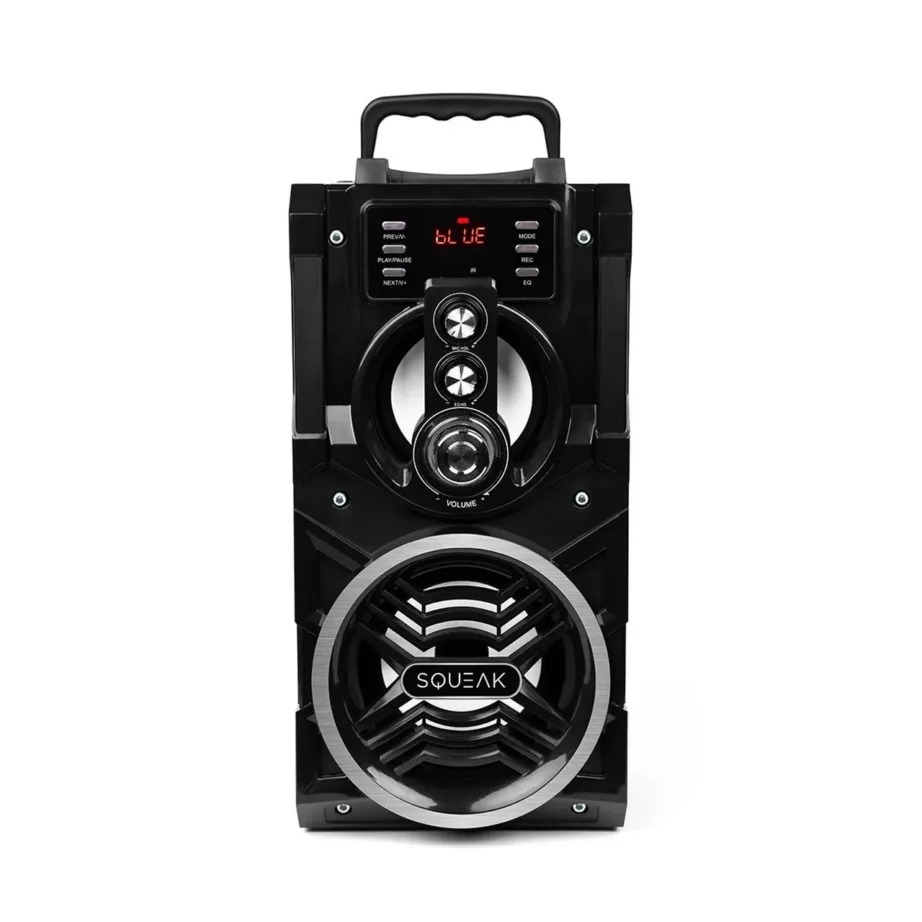 BeatBoxer SQUEAK SQ1000 must 20W kaasaskantav Bluetooth 5.1 kõlar karaoke ja LED-ekraaniga, FM-raadio, 7h aku – 4