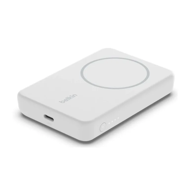 Belkin BoostCharge BPD004BTWT 5000 mAh valge juhtmevaba akupank 7,5 W, USB-C, iPhone/mobiil, kiirlaadimine