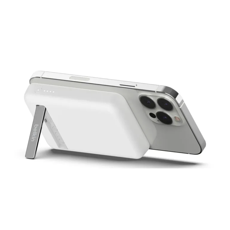 Belkin BoostCharge BPD004BTWT 5000 mAh valge juhtmevaba akupank 7,5 W, USB-C, iPhone/mobiil, kiirlaadimine
