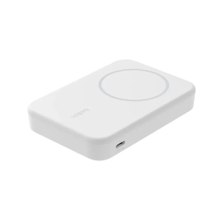 Belkin BoostCharge Pro BPD007BTWH 8000 mAh valge MagSafe kiirlaadimisega juhtmevaba akupank, 15 W USB-C, kuni 2 seadmele