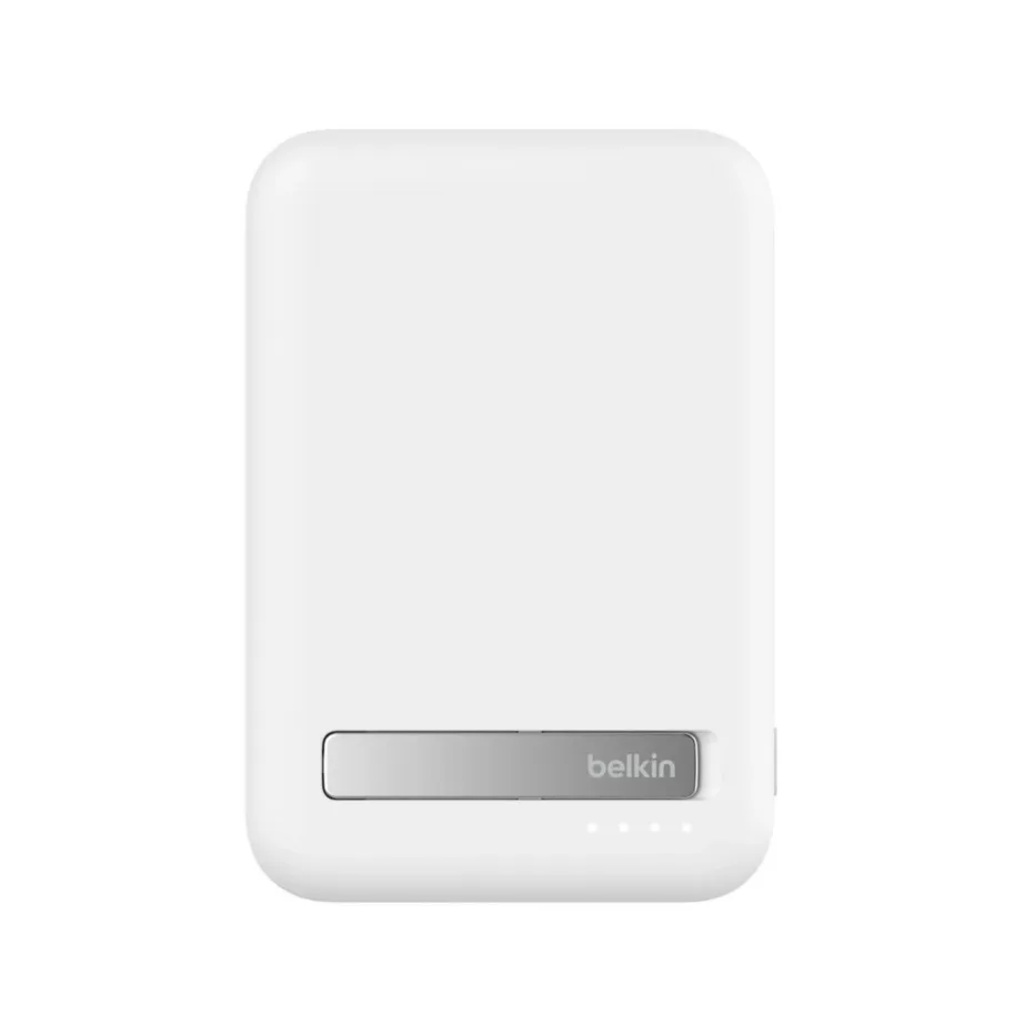 Belkin BoostCharge Pro BPD007BTWH 8000 mAh valge MagSafe kiirlaadimisega juhtmevaba akupank, 15 W USB-C, kuni 2 seadmele – 5