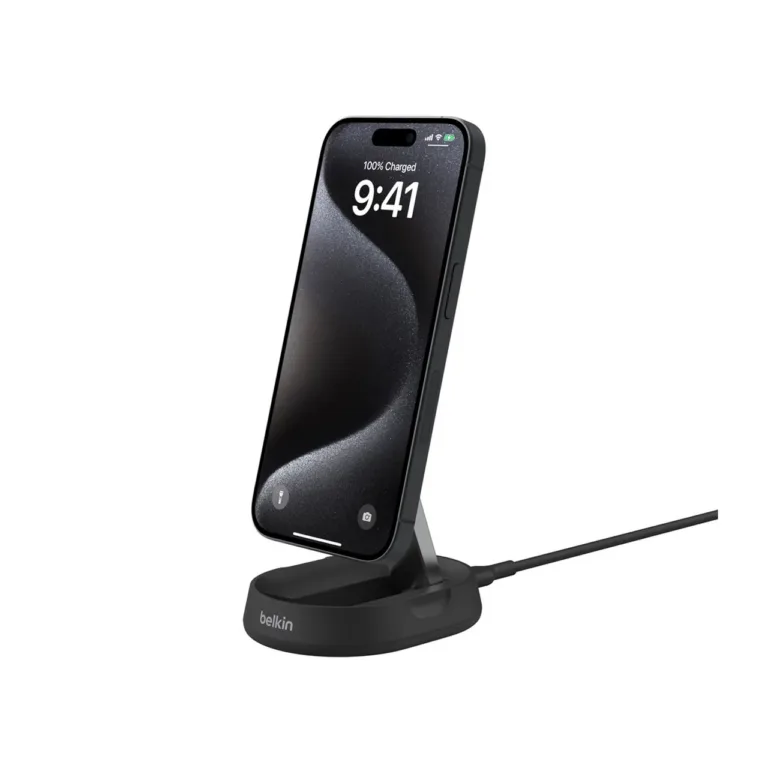 Belkin BoostCharge Pro WIA008BTBK 15W must juhtmevaba kiirlaadija USB-C 1,5 m kaabliga iPhone 12/13/14/15 seeriale