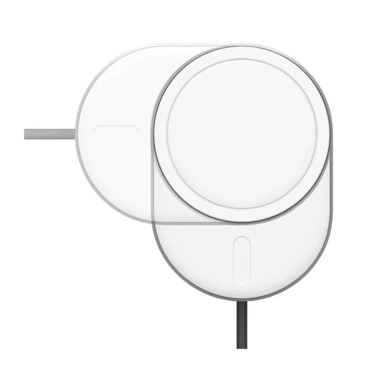 Belkin BoostCharge Pro WIC008BTGR-V2 15W MagSafe-valge/hõbedane juhtmevaba autolaadija USB-C 1,5 m kaabli ja 20W toiteplokiga, iPhone'i ja Qi2 seadmetele