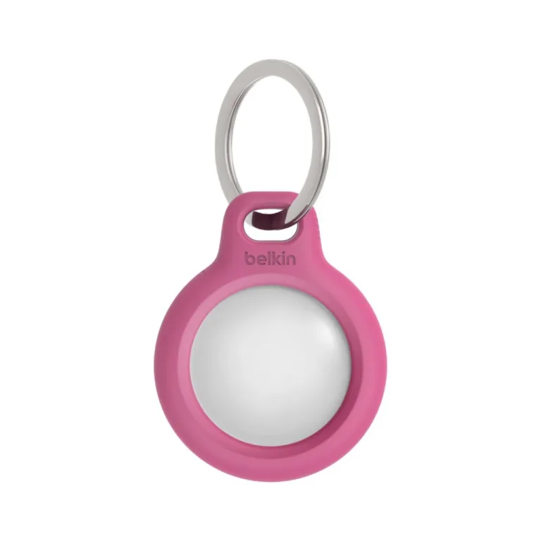 Belkin F8W973btPNK roosa võtmehoidjaga kaitseümbris AirTagile, kriimustuskindel, 7,4 g