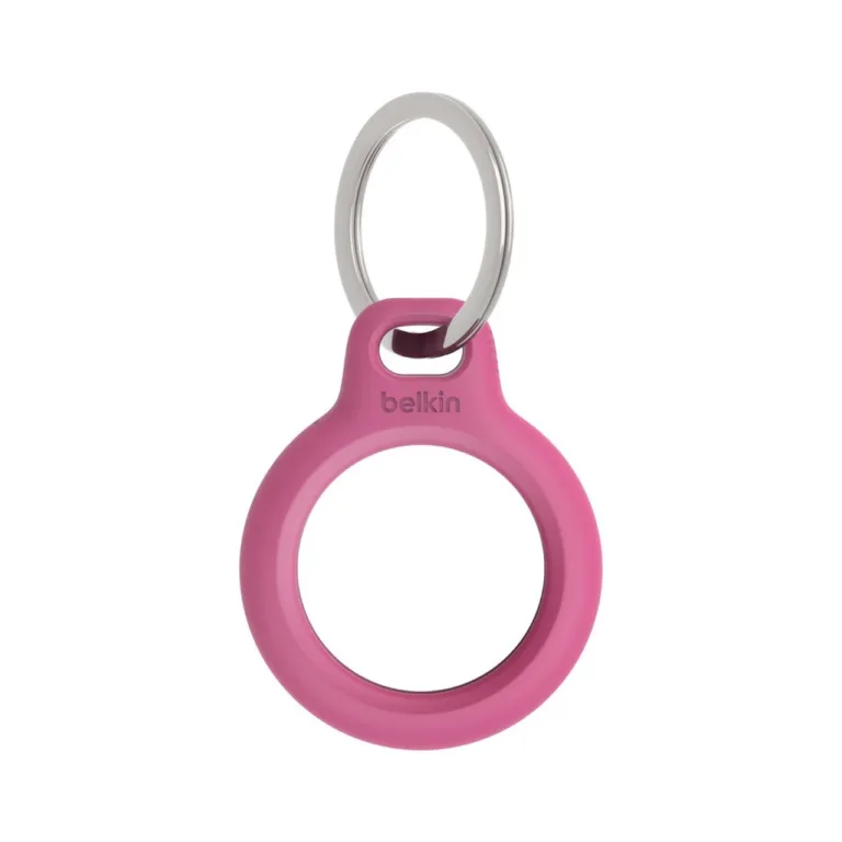 Belkin F8W973btPNK roosa võtmehoidjaga kaitseümbris AirTagile, kriimustuskindel, 7,4 g