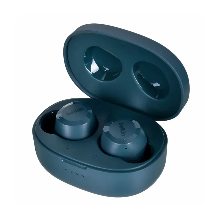 Belkin SoundForm Bolt AUC009BTTE juhtmevabad IPX4 in-ear Bluetooth 5.2 kõrvaklapid mikrofoniga, teal, 28 h aku, puutetundlik juhtimine