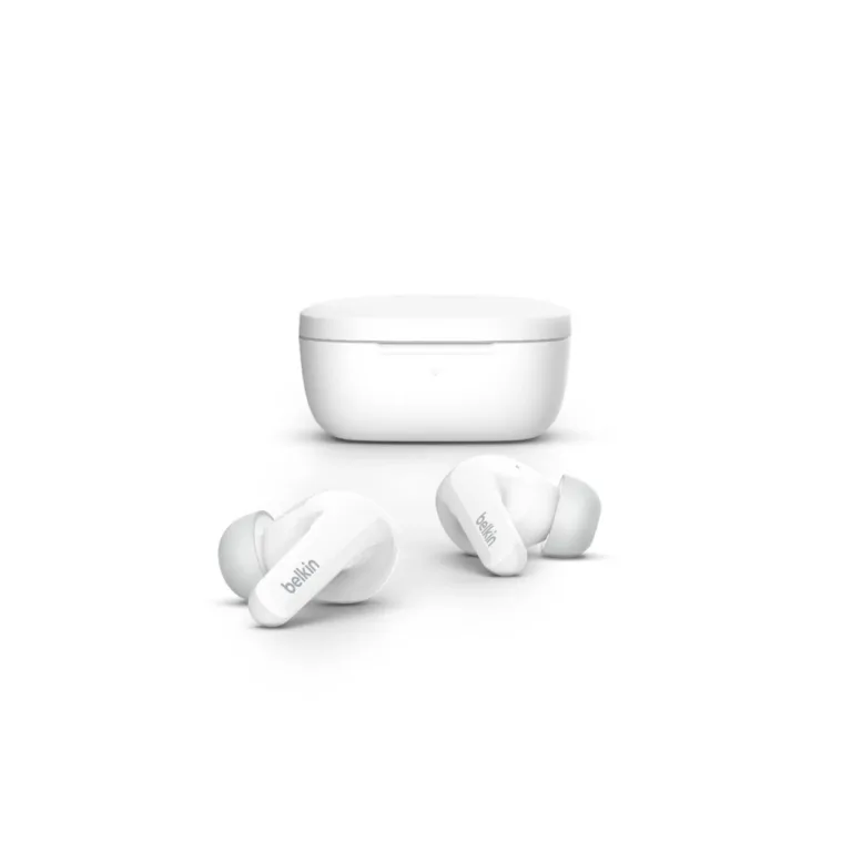 Belkin SOUNDFORM Flow AUC006BTWH valged IPX5 juhtmevabad in-ear Bluetooth 5.2 kõrvaklapid mikrofoniga (USB-C/juhtmevaba laadimine, kõned/muusika, binauraalne)