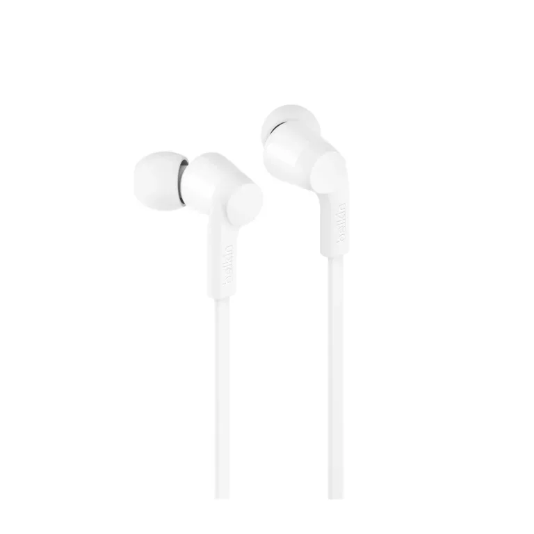 Belkin SoundForm G3H0002HQWHV2 USB-C valged IPX5 juhtmega in-ear kõrvaklapid mikrofoniga ja helitugevuse juhtimisega, muusika ja igapäevaseks kasutamiseks