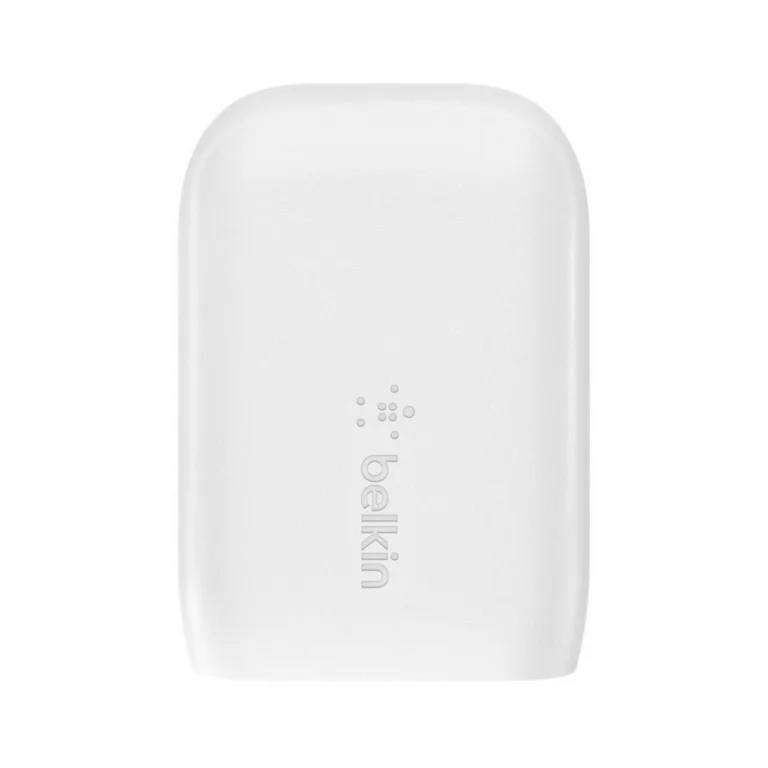 Belkin WCB007VFWH 37W valge kahe pordiga seinalaadija USB-C PD ja USB-A pordiga kiireks nutitelefoni ja tahvelarvuti laadimiseks