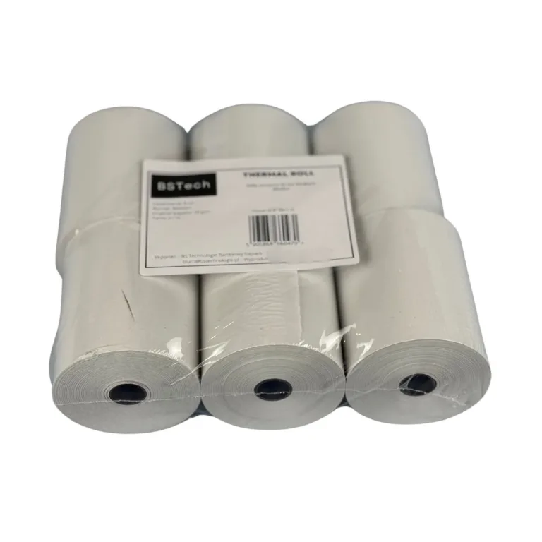 BESTPAK 80mm x 60m valge termopaberirull kassale, 6 rulli komplekt