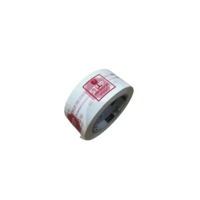 BESTPAK BSTech 48 mm x 100 m valge kummiliimiga pakenditeip punase hoiatustrükiga "Ostrożnie szkło" (1 rull)
