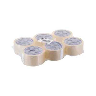 BESTPAK BSTech 48 mm x 60 m läbipaistev akrüülliimiga pakketeip, 6 rulli komplekt