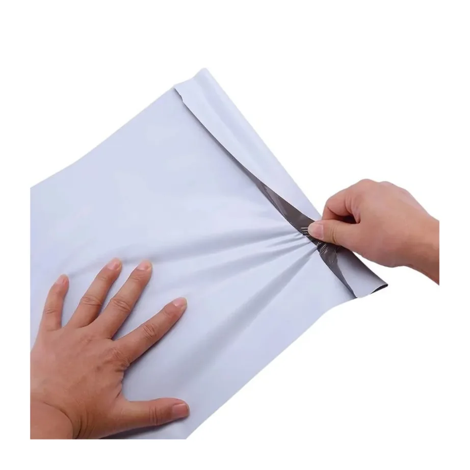 BESTPAK FB08 4XL 450×550 mm 50 µm valge/must LDPE isekleepuv fooliumümbrik, 100 tk kastis – 5